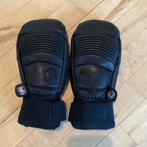 Hestra leather ski mittens size 7